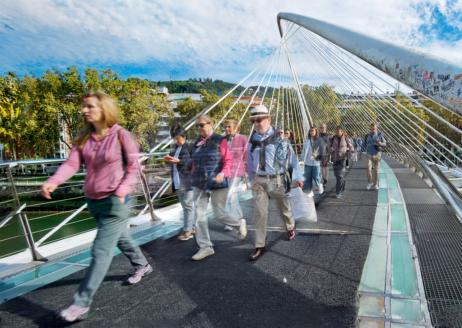 Zubizuri Bridge, Bilbao, 2026