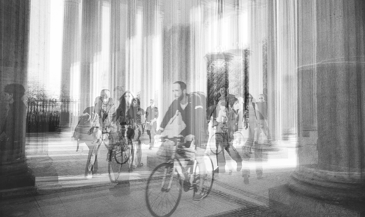 Riding through the Brandenburg Gate, 2014